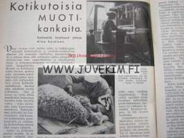 Kotiliesi 1934 nr 19 lokakuu kansi Martta Wendelin aiheena Jukolan veljekset, Venla ja Männistön muori. Ajankuvaa ja mainoksia vuodelta 1934, mm Silo-Kerrasto