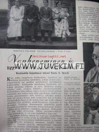 Kotiliesi 1934 nr 14-15 Kansi Martta Wendelin, aiheena lapset uimassa. Miten säilön viinimarjat ja karviasmarjat?,