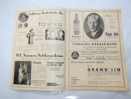 Helsingin Kansanteatteri Ylioppilastalossa - Ohjelma näytäntökausi 1935-1936 - &quot;Ferguzan Kukka ja kenraali&quot; / &quot;Hyvä maa&quot; -käsiohjelma / theatre program