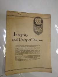 Graham-Paige  - Integrity and unity -myyntiesite / brochure