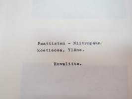 Paattisten - Niitynpään koetieosa, Yläne - Rakennetulla tiellä suoritettu tien kantavan kerroksen vahvistaminen, tekninen selostus ja kuvaliite -road building