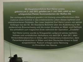 SS-hauptsturmführer Karl Heinz Lorenz - Vom Junkerschüler zum Kompanieführer