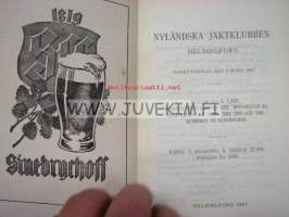 Nyländska Jaktklubben 1947 årsbok -vuosikirja