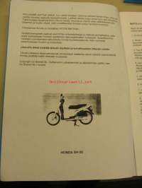 Honda SH 50 käyttäjän käsikirja