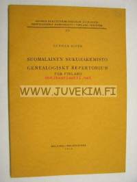 Suomalainen sukuhakemisto Genealogiskt repertotorium för Finland
