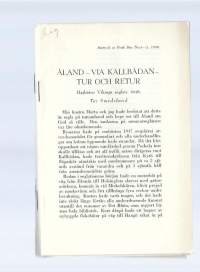 Åland via Kallbådan tur och retur Hajbåten Vikings 1948 / Tor Smedslund  29 sivua