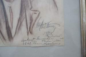 Woldemar Miettinen, &quot; Paavo Nykänen&quot; väriliitupiirros 1918  , 37x34 cm