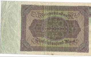 Saksa 50 000 markkaa 1922 seteli
