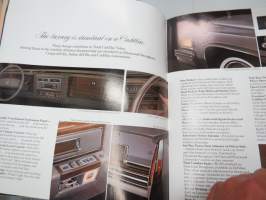Cadillac 1978 -myyntiesite / brochure