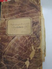 Rakennus- ja Asunto O.Y. Puistokatu 17b - Talonasukasluettelo 1911 - noin 1952, järjestyssäännöt, laskukansio vuodelta 1938