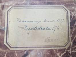 Rakennus- ja Asunto O.Y. Puistokatu 17b - Talonasukasluettelo 1911 - noin 1952, järjestyssäännöt, laskukansio vuodelta 1938