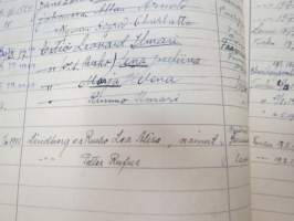 Rakennus- ja Asunto O.Y. Puistokatu 17b - Talonasukasluettelo 1911 - noin 1952, järjestyssäännöt, laskukansio vuodelta 1938
