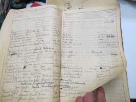 Rakennus- ja Asunto O.Y. Puistokatu 17b - Talonasukasluettelo 1911 - noin 1952, järjestyssäännöt, laskukansio vuodelta 1938