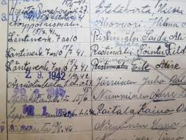 Rakennus- ja Asunto O.Y. Puistokatu 17b - Talonasukasluettelo 1911 - noin 1952, järjestyssäännöt, laskukansio vuodelta 1938