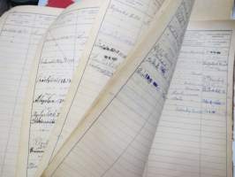 Rakennus- ja Asunto O.Y. Puistokatu 17b - Talonasukasluettelo 1911 - noin 1952, järjestyssäännöt, laskukansio vuodelta 1938