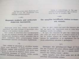 Rakennus- ja Asunto O.Y. Puistokatu 17b - Talonasukasluettelo 1911 - noin 1952, järjestyssäännöt, laskukansio vuodelta 1938