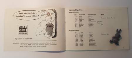 Moottoripyörien kilpailukalenteri 1957