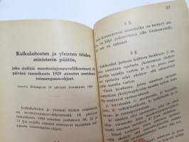 Autoilijan lakikirja - Moottoriajoneuvoliikennettä koskevat lait ja asetukset sekä muut viranomaisten määräykset - traffic laws and rules