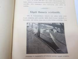 Suomen Urheilulehti 1902 - 5. vuosikerta, sidottu kirjaksi, sisällysluettelo näkyy kohteen runsaista kuvista -sports magazine, annual volume