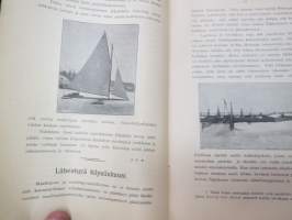 Suomen Urheilulehti 1902 - 5. vuosikerta, sidottu kirjaksi, sisällysluettelo näkyy kohteen runsaista kuvista -sports magazine, annual volume