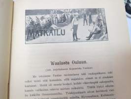 Suomen Urheilulehti 1902 - 5. vuosikerta, sidottu kirjaksi, sisällysluettelo näkyy kohteen runsaista kuvista -sports magazine, annual volume