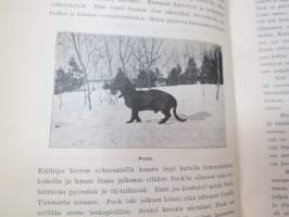 Suomen Urheilulehti 1902 - 5. vuosikerta, sidottu kirjaksi, sisällysluettelo näkyy kohteen runsaista kuvista -sports magazine, annual volume