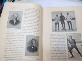 Suomen Urheilulehti 1902 - 5. vuosikerta, sidottu kirjaksi, sisällysluettelo näkyy kohteen runsaista kuvista -sports magazine, annual volume