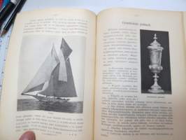 Suomen Urheilulehti 1902 - 5. vuosikerta, sidottu kirjaksi, sisällysluettelo näkyy kohteen runsaista kuvista -sports magazine, annual volume