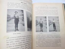 Suomen Urheilulehti 1902 - 5. vuosikerta, sidottu kirjaksi, sisällysluettelo näkyy kohteen runsaista kuvista -sports magazine, annual volume