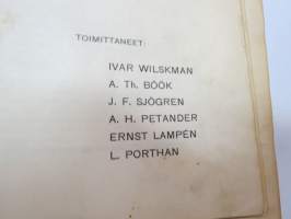 Suomen Urheilulehti 1904 - 7. vuosikerta, sidottu kirjaksi, sisällysluettelo näkyy kohteen runsaista kuvista -sports magazine, annual volume
