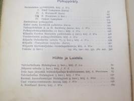 Suomen Urheilulehti 1904 - 7. vuosikerta, sidottu kirjaksi, sisällysluettelo näkyy kohteen runsaista kuvista -sports magazine, annual volume