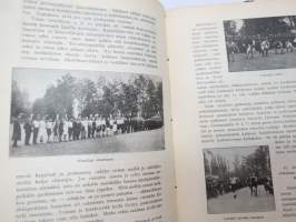Suomen Urheilulehti 1904 - 7. vuosikerta, sidottu kirjaksi, sisällysluettelo näkyy kohteen runsaista kuvista -sports magazine, annual volume