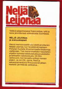 Neljä Leijonaa ja avaruuskapseli.  Vetävä salapoliisisarja. Kaksi poikaa, tyttö ja koira jännittävissä seikailuissa Suomessa