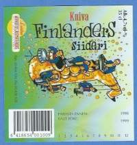 Finlanders Siideri     - siiderietiketti viinaetiketti