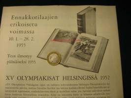 XV Olympiakisat  Helsingissä 1952 Suurteoksen esittelylehti