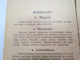 Urheilupeli - Idrottsspelet -lautapelin ohjeet / board game instructions