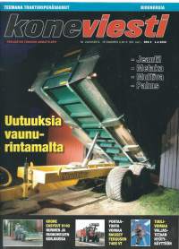 Koneviesti  2008 nr 5 /traktoriperävaunut, nurmen ja ruokohelven korjuu, Massey Ferguson 7465VT, tuulivoima, bioenergia