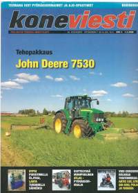 Koneviesti  2008 nr 2 / isot pyöräkuormaimet, bioenergia, John Deere 7530, rypsi öljyksi, lanta sähköksi, crossover kelkat