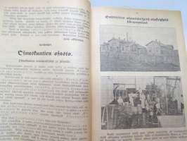 Pellervo 1915 - sidottu vuosikerta, monipuolinen maatalousaiheinen lehti, paljon mainoksia -agricultural magazine - annual volume