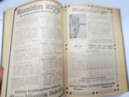 Pellervo 1915 - sidottu vuosikerta, monipuolinen maatalousaiheinen lehti, paljon mainoksia -agricultural magazine - annual volume