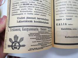 Pellervo 1915 - sidottu vuosikerta, monipuolinen maatalousaiheinen lehti, paljon mainoksia -agricultural magazine - annual volume