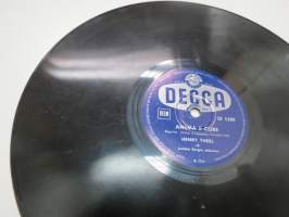 Decca SD 5300 Henry Theel - Myllärin Irene / Anema e core -savikiekkoäänilevy, 78 rpm record