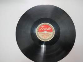 Triola T 4105 Pirkko Jaakkola - Rue de l´amour / Äidin luo -savikiekkoäänilevy, 78 rpm record