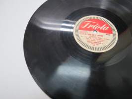 Triola T 4105 Pirkko Jaakkola - Rue de l´amour / Äidin luo -savikiekkoäänilevy, 78 rpm record