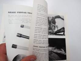 Asahi Pentax camera models SV &amp; S1a operating manual  -kameran käyttöohje