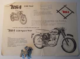 BSA 250 Star ja Sport Star -myyntiesite