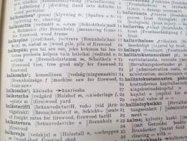 Metsäsanakirja suomi-ruotsi-saksa-englanti / Skogsordbok / Forstwörterbuch / Forest dictionary