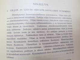 Viljan ja leivän hintasuhteista Suomen kaupungeissa silmälläpitäen hintatilaa 1890-luvun alkupuolella - economics research