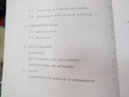 Anritsu marinradar typ AR - SO2R Bruksanvisning och servicehandbok -tutka, käyttöohjekirja ruotsiksi / radar manual in swedish