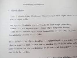 Anritsu marinradar typ AR - SO2R Bruksanvisning och servicehandbok -tutka, käyttöohjekirja ruotsiksi / radar manual in swedish